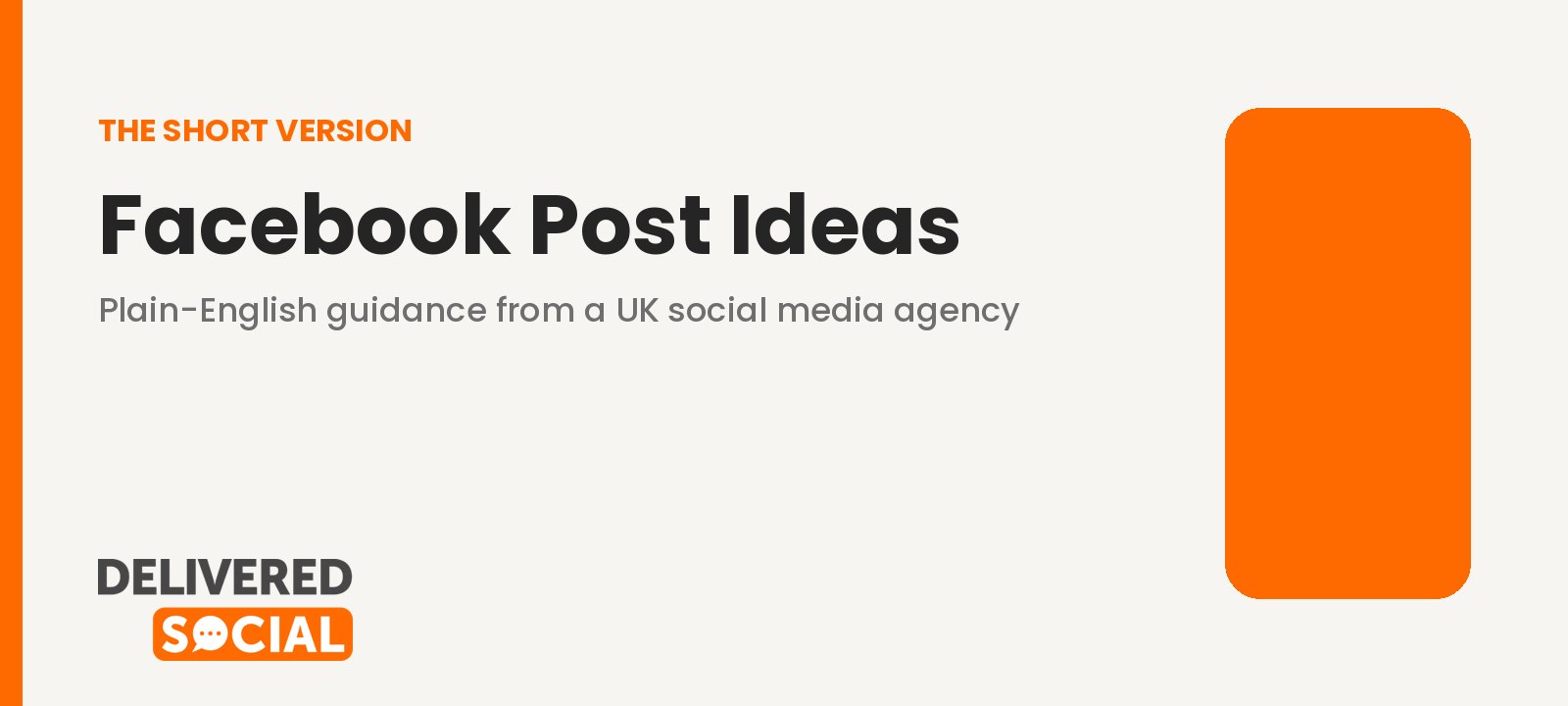 facebook post ideas