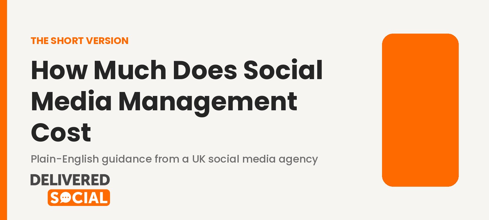 how much does social media management cost