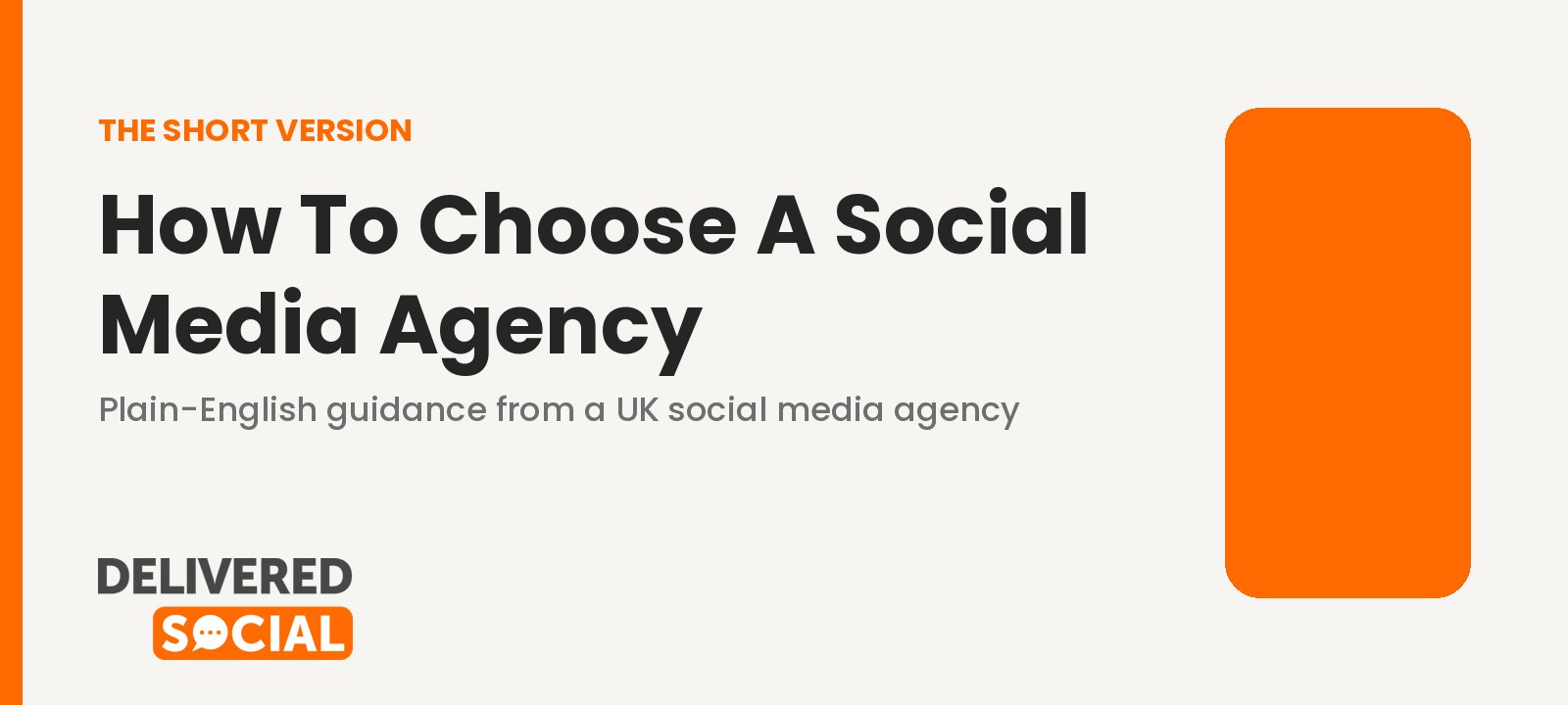 how to choose a social media agency