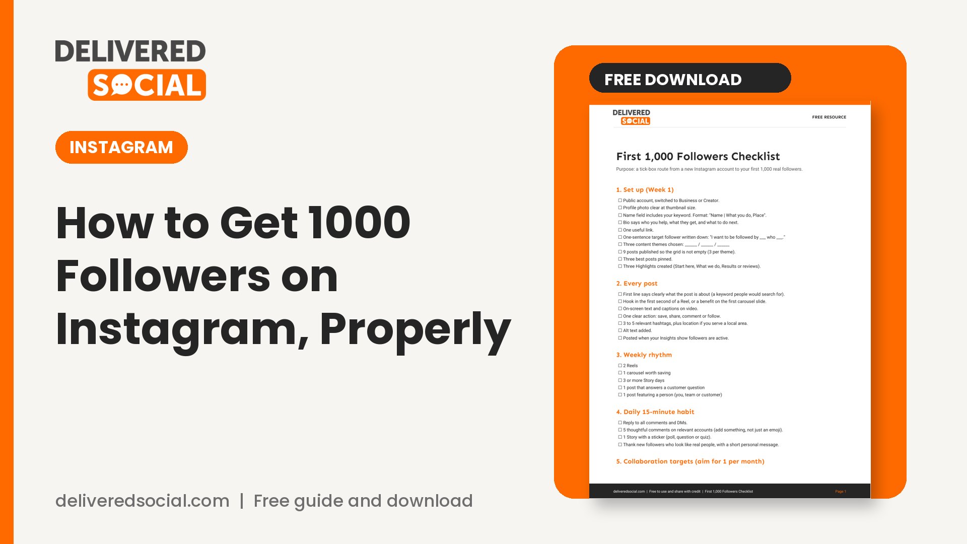 how to get 1000 followers on instagram
