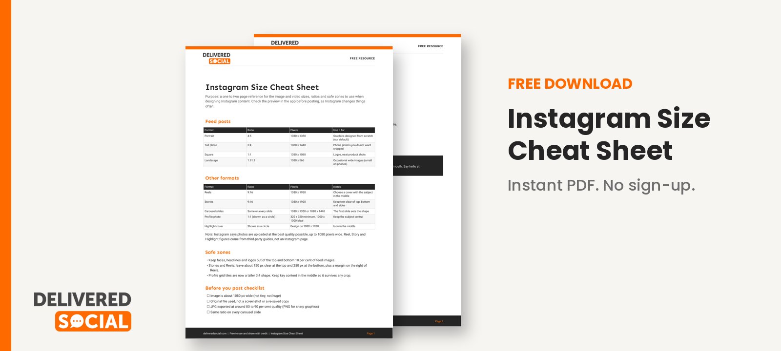 instagram post size free download preview